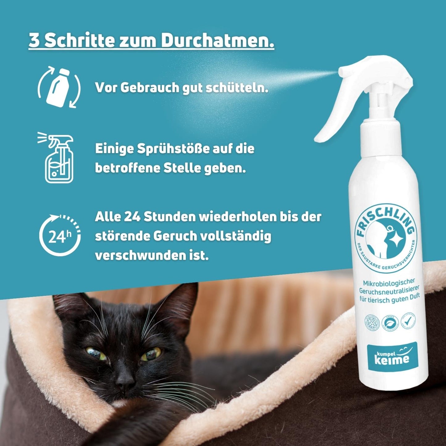Frischling Geruchsentferner für tierisch guten Duft 250ml