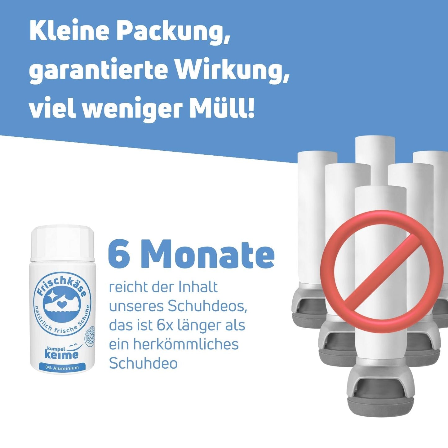 Frischkäse Schuhdeo für 6 Monate
