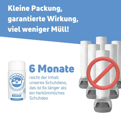 Frischkäse Schuhdeo für 6 Monate