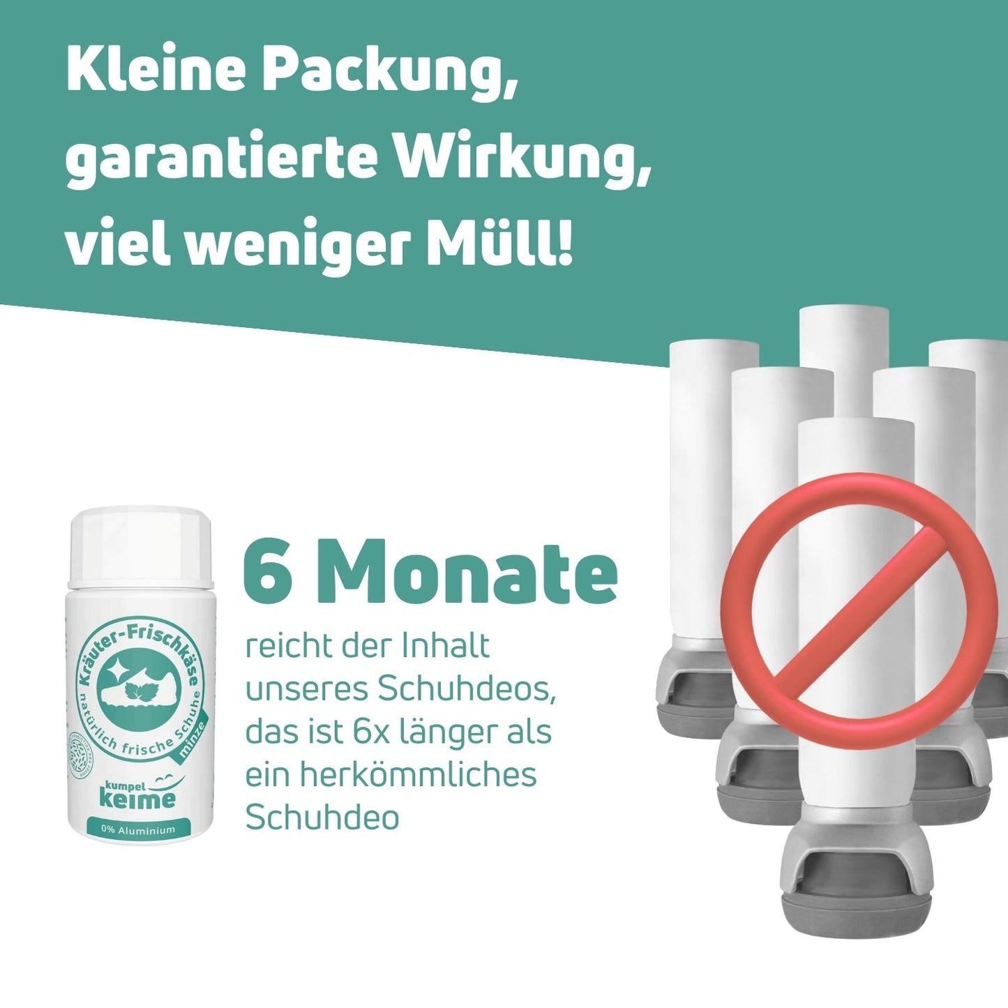 Kräuter-Frischkäse Schuhdeo für 6 Monate