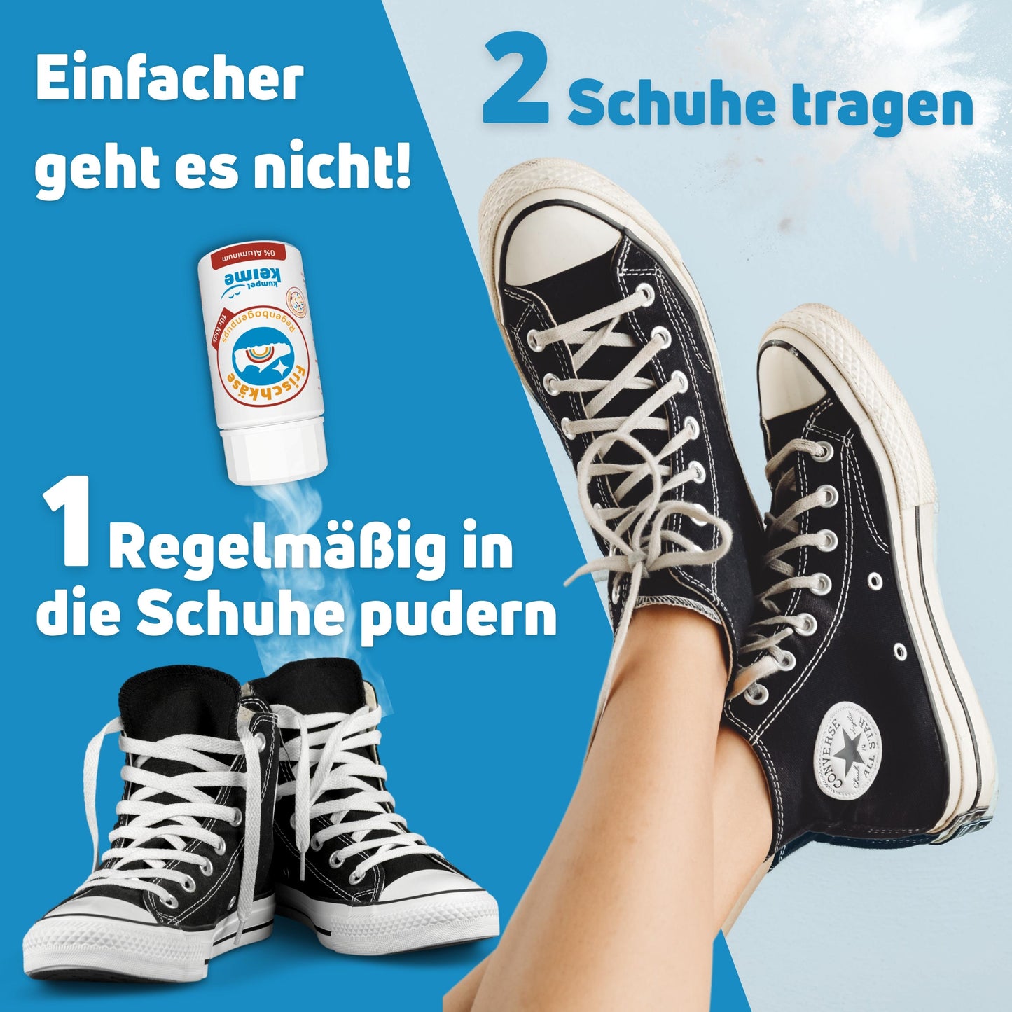 Frischkäse Regenbogenpups - Schuhdeo für Kinder für 6 Monate