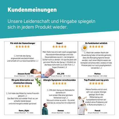 Bettwäsche Sensitiv - Mikrobiologisches Milbenspray